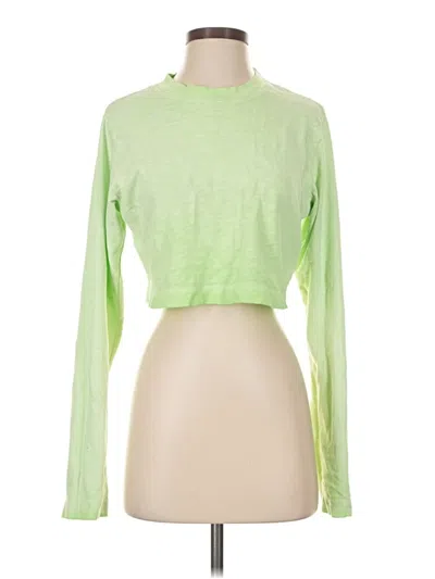 Pre-owned Cotton Citizen Long Sleeve Top Green Turtleneck Tops