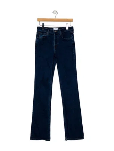 Pre-owned Cotton Citizen Low-rise Straight Leg Jeans In Blue