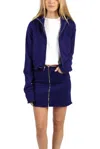 Cotton Citizen Manhattan Zip Hoodie In Dark Purple In Multi