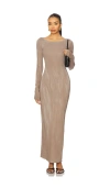 Cotton Citizen Marbella Long Sleeve Maxi Dress