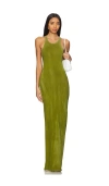 Cotton Citizen Marbella Maxi Dress In Vintage Matcha