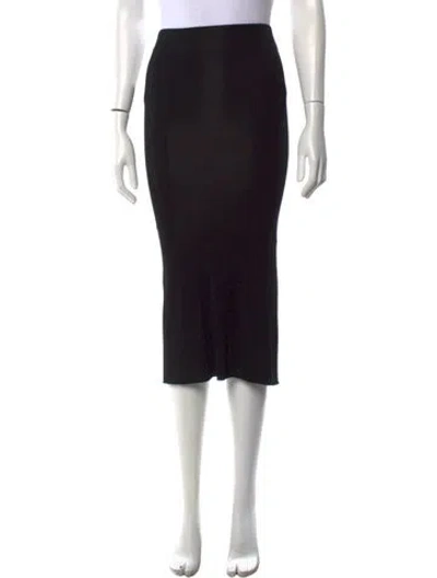 Pre-owned Cotton Citizen Midi Length Skirt In Black