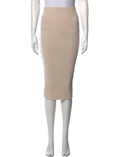 Pre-owned Cotton Citizen Midi Length Skirt In Neutrals