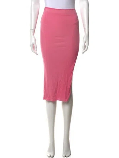 Pre-owned Cotton Citizen Midi Length Skirt In Pink