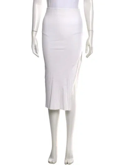 Pre-owned Cotton Citizen Midi Length Skirt In White