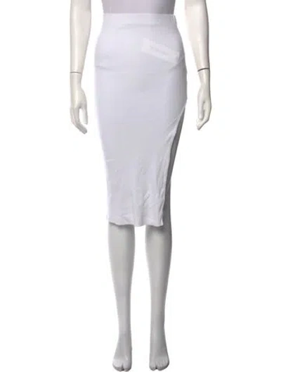 Pre-owned Cotton Citizen Midi Length Skirt In White