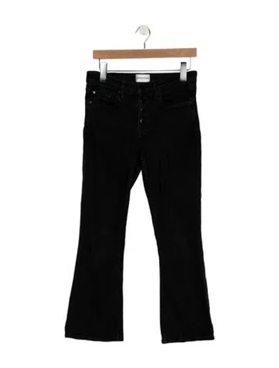Pre-owned Cotton Citizen Mid-rise Flared Jeans In Black