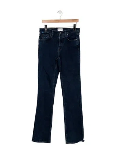 Pre-owned Cotton Citizen Mid-rise Flared Jeans In Blue