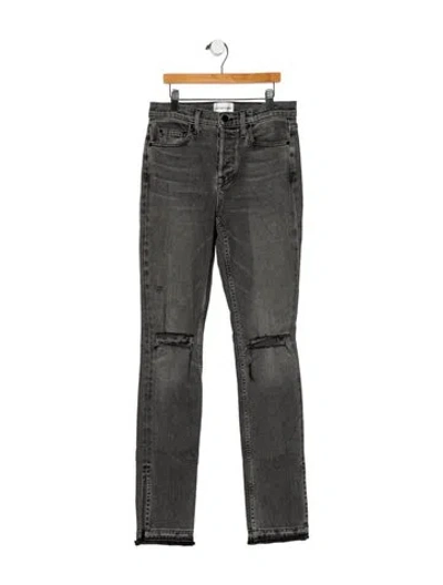 Pre-owned Cotton Citizen Mid-rise Skinny Leg Jeans In Black