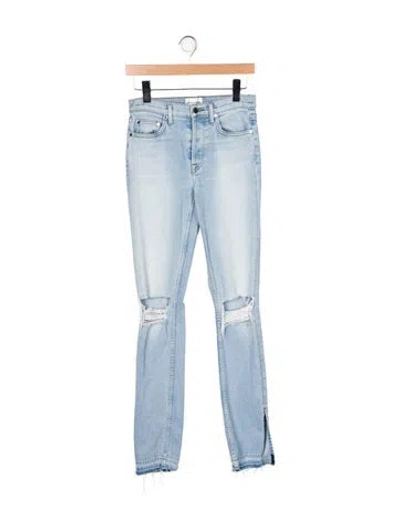 Pre-owned Cotton Citizen Mid-rise Skinny Leg Jeans In Blue