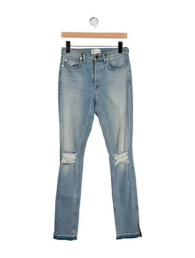 Pre-owned Cotton Citizen Mid-rise Skinny Leg Jeans In Blue