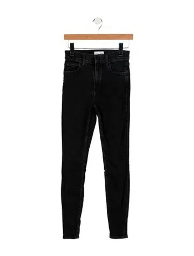 Pre-owned Cotton Citizen Mid-rise Skinny Leg Jeans In Gray