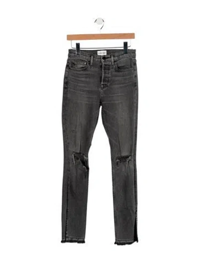 Pre-owned Cotton Citizen Mid-rise Skinny Leg Jeans In Gray