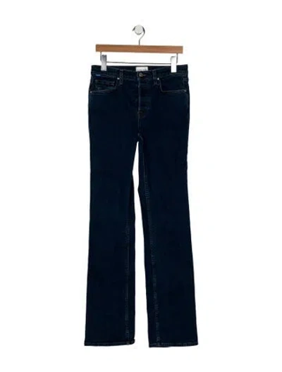 Pre-owned Cotton Citizen Mid-rise Straight Leg Jeans In Blue