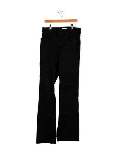 Pre-owned Cotton Citizen Mid-rise Wide Leg Jeans In Black