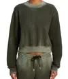 Cotton Citizen Milan Cropped Tie-dye Sweatshirt In Multi