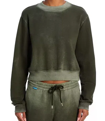 Cotton Citizen Milan Crew Sweatshirt In Vintage Alpine In Green