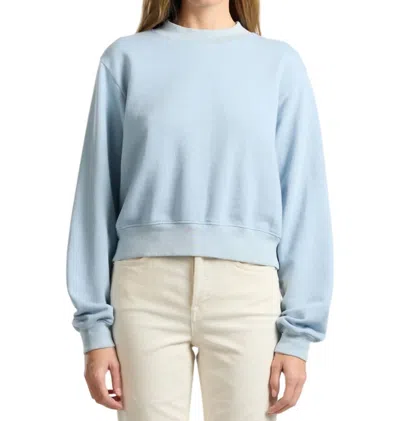 Cotton Citizen Milan Crew Sweatshirt In Vintage Crystalline In Blue