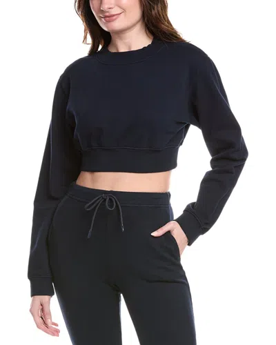 Cotton Citizen Milan Cropped Sweatshirt In Blue