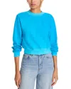 Cotton Citizen Milan Cropped Tie-dye Sweatshirt In Vintage Lapis
