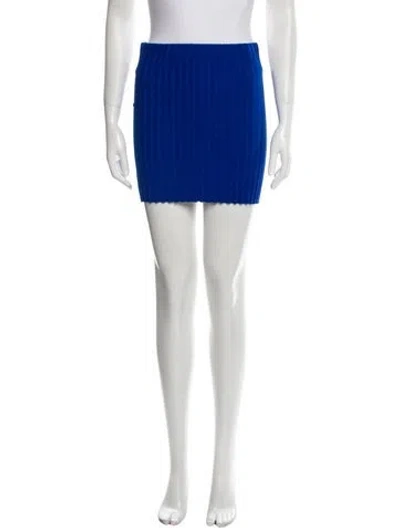 Pre-owned Cotton Citizen Mini Skirt In Blue