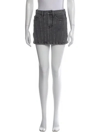 Pre-owned Cotton Citizen Mini Skirt In Blue