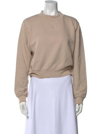 Pre-owned Cotton Citizen Mock Neck Long Sleeve Sweatshirt In Neutral