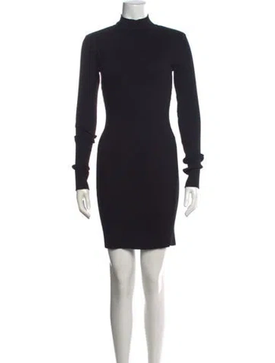 Pre-owned Cotton Citizen Mock Neck Mini Dress W/ Tags In Black