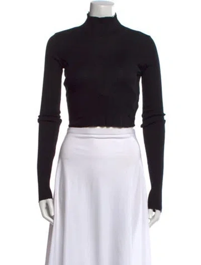 Pre-owned Cotton Citizen Mock Neck Sweater In Black