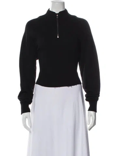 Pre-owned Cotton Citizen Mock Neck Sweater In Black