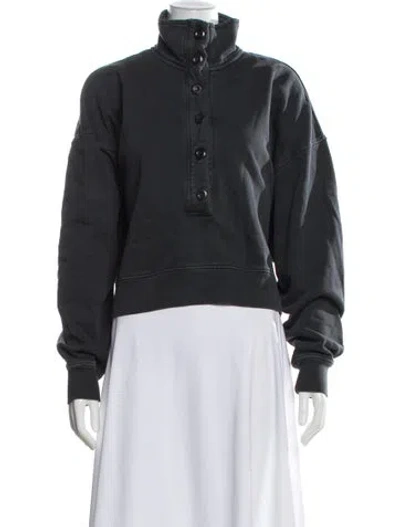 Pre-owned Cotton Citizen Mock Neck Sweater In Black