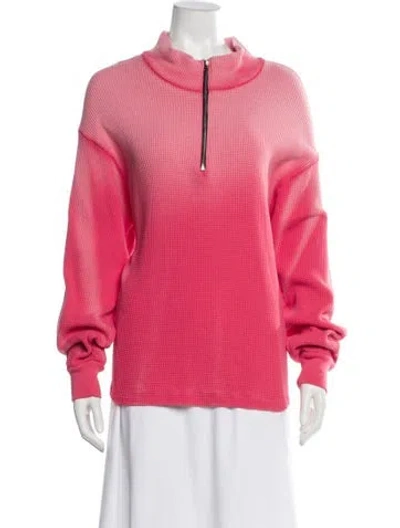 Pre-owned Cotton Citizen Mock Neck Sweater In Pink
