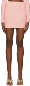 Cotton Citizen Pink Capri Mini Skirt In Blush