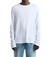 Cotton Citizen Prince Long Sleeve Tee In White In Brown