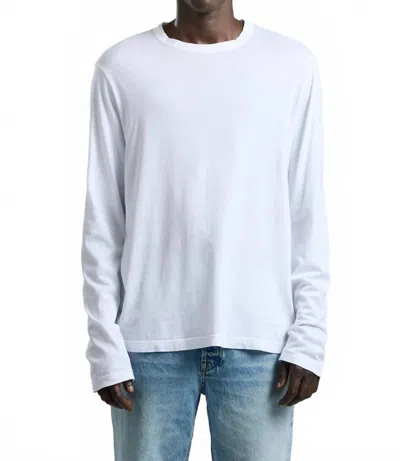 Cotton Citizen Prince Long Sleeve Tee In White In Brown
