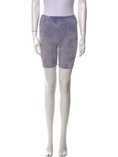 Pre-owned Cotton Citizen Printed Knee-length Shorts In Purple
