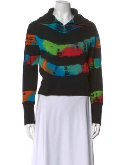 Pre-owned Cotton Citizen Printed Long Sleeve Sweatshirt In Black