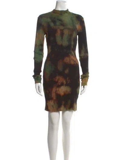 Pre-owned Cotton Citizen Printed Mini Dress In Orange