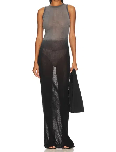 Cotton Citizen Rio Maxi Dress In Black Cast In Multi