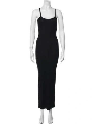 Pre-owned Cotton Citizen Scoop Neck Long Dress W/ Tags In Black