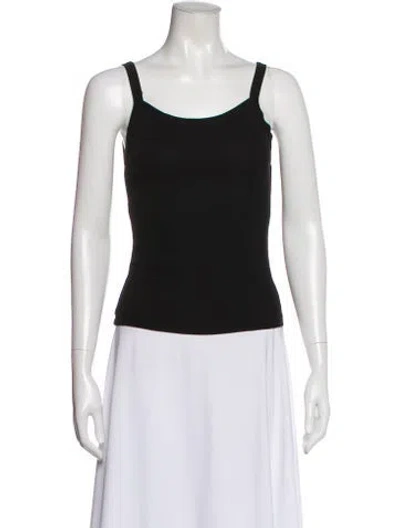 Pre-owned Cotton Citizen Scoop Neck Sleeveless Top In Black