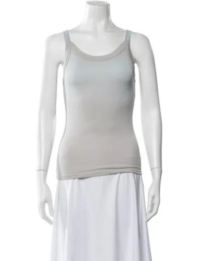 Pre-owned Cotton Citizen Scoop Neck Sleeveless Top In Gray