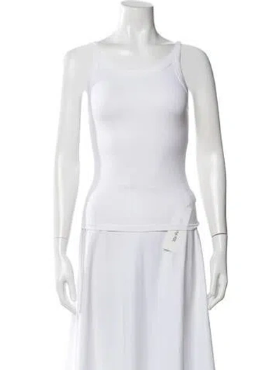 Pre-owned Cotton Citizen Scoop Neck Sleeveless Top In Neutral