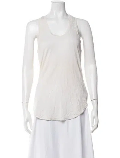 Pre-owned Cotton Citizen Scoop Neck Sleeveless Top In Neutrals