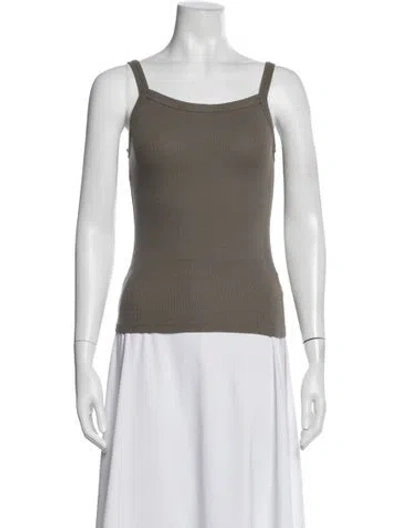 Pre-owned Cotton Citizen Scoop Neck Sleeveless Top In Neutrals