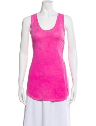 Pre-owned Cotton Citizen Scoop Neck Sleeveless Top In Pink