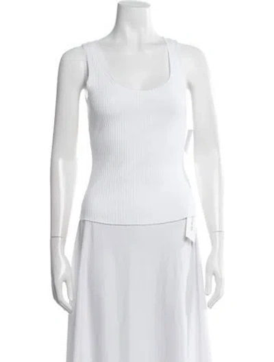 Pre-owned Cotton Citizen Scoop Neck Sleeveless Top W/ Tags In White