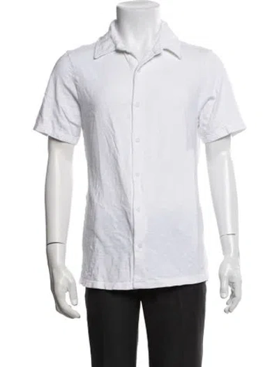 Pre-owned Cotton Citizen Short Sleeve Shirt In Black/white