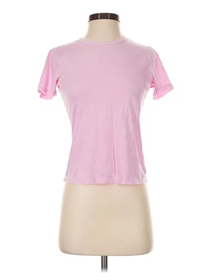 Pre-owned Cotton Citizen Short Sleeve T-shirt In Pink