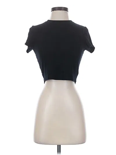 Pre-owned Cotton Citizen Short Sleeve Turtleneck In Black